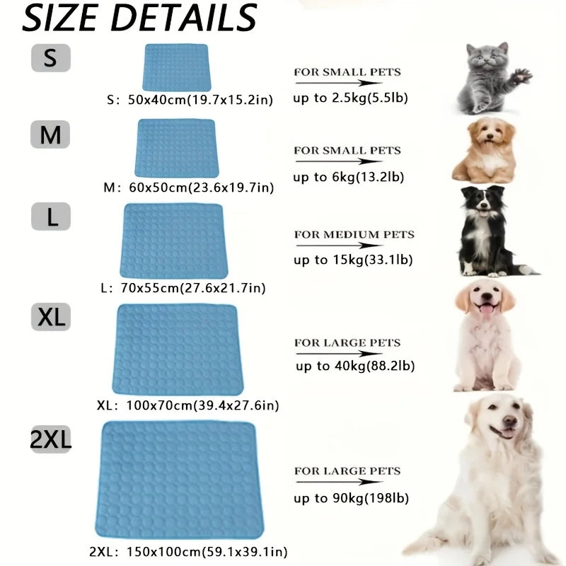 Self-Cooling Pet Mat for Dogs & Cats | Summer Cooling Bed