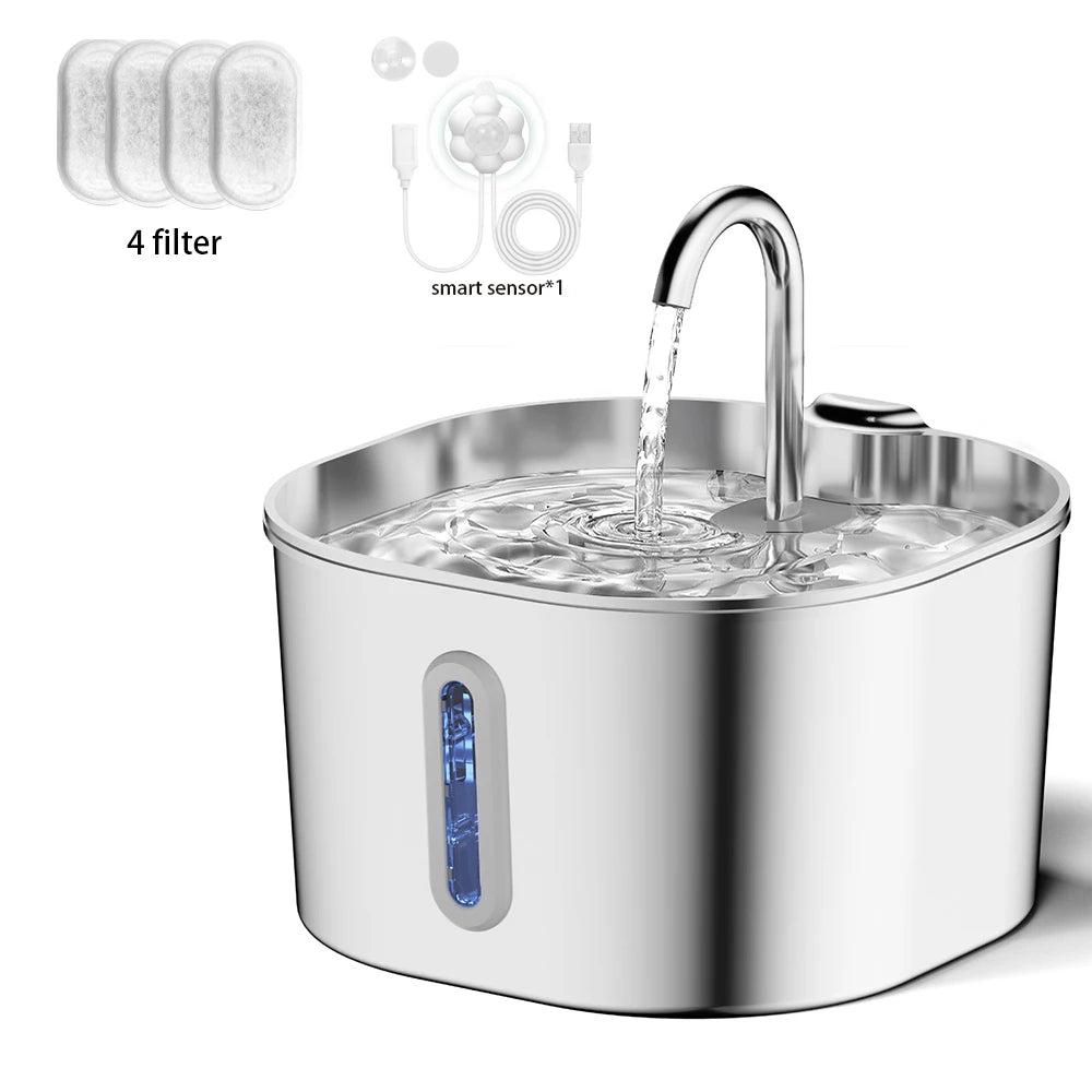 Premium Stainless Steel Pet Water Fountain