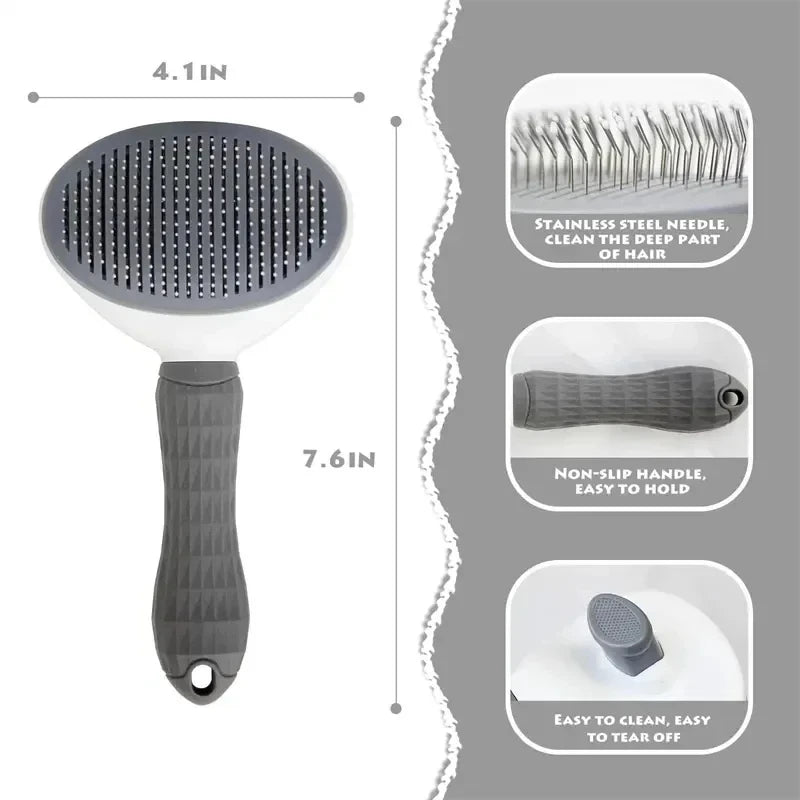 Premium Self-Cleaning Pet Brush
