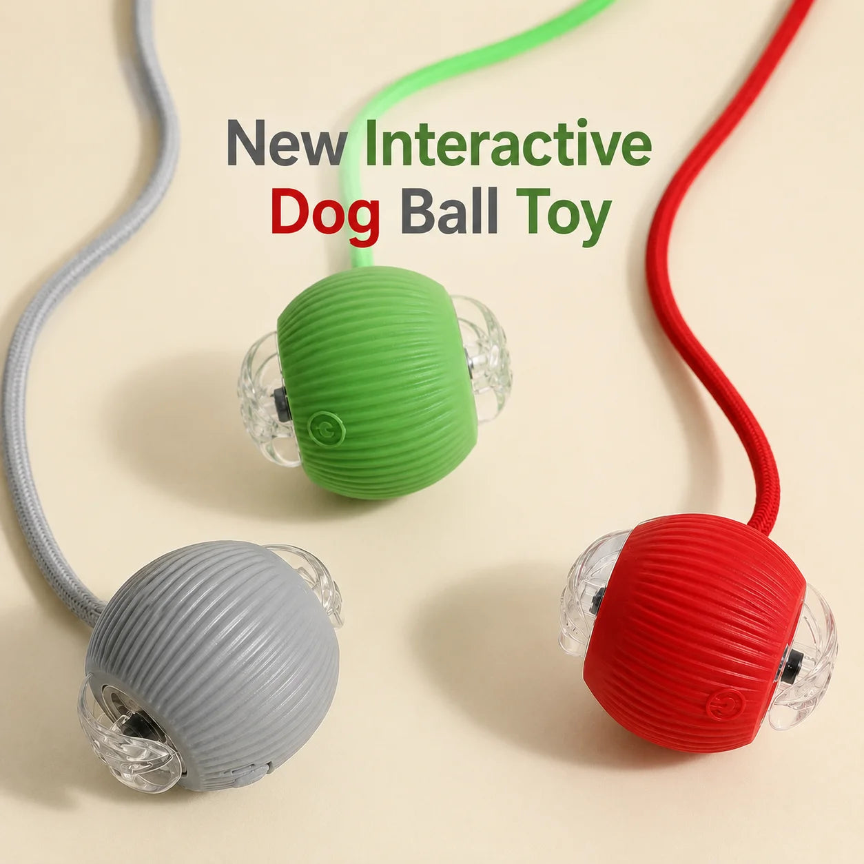 Smart Interactive Rolling Ball for Dogs | USB Rechargeable