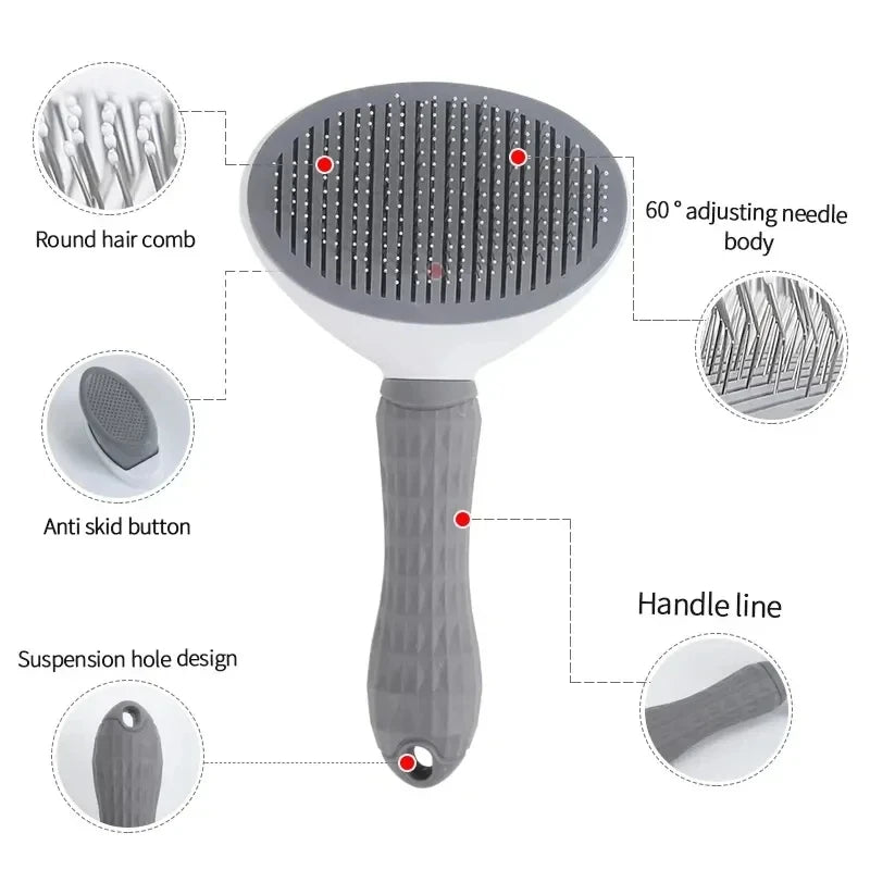 Premium Self-Cleaning Pet Brush